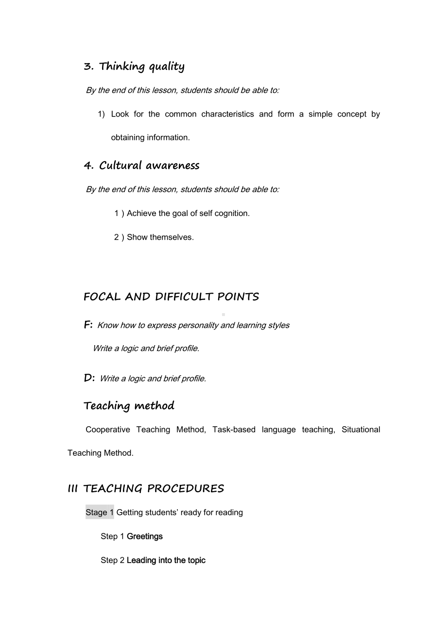 Welcome Unit Reading for writing 写作课 教案-（2021新人教版）高中英语必修第一册（高一上学期）.docx_第3页