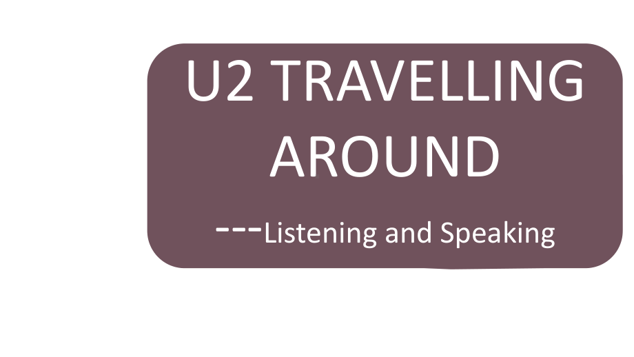 Unit 2 Travelling Around Listening and Speaking PPT课件2020-（2021新人教版）高中英语必修第一册（高一上学期）.pptx_第1页