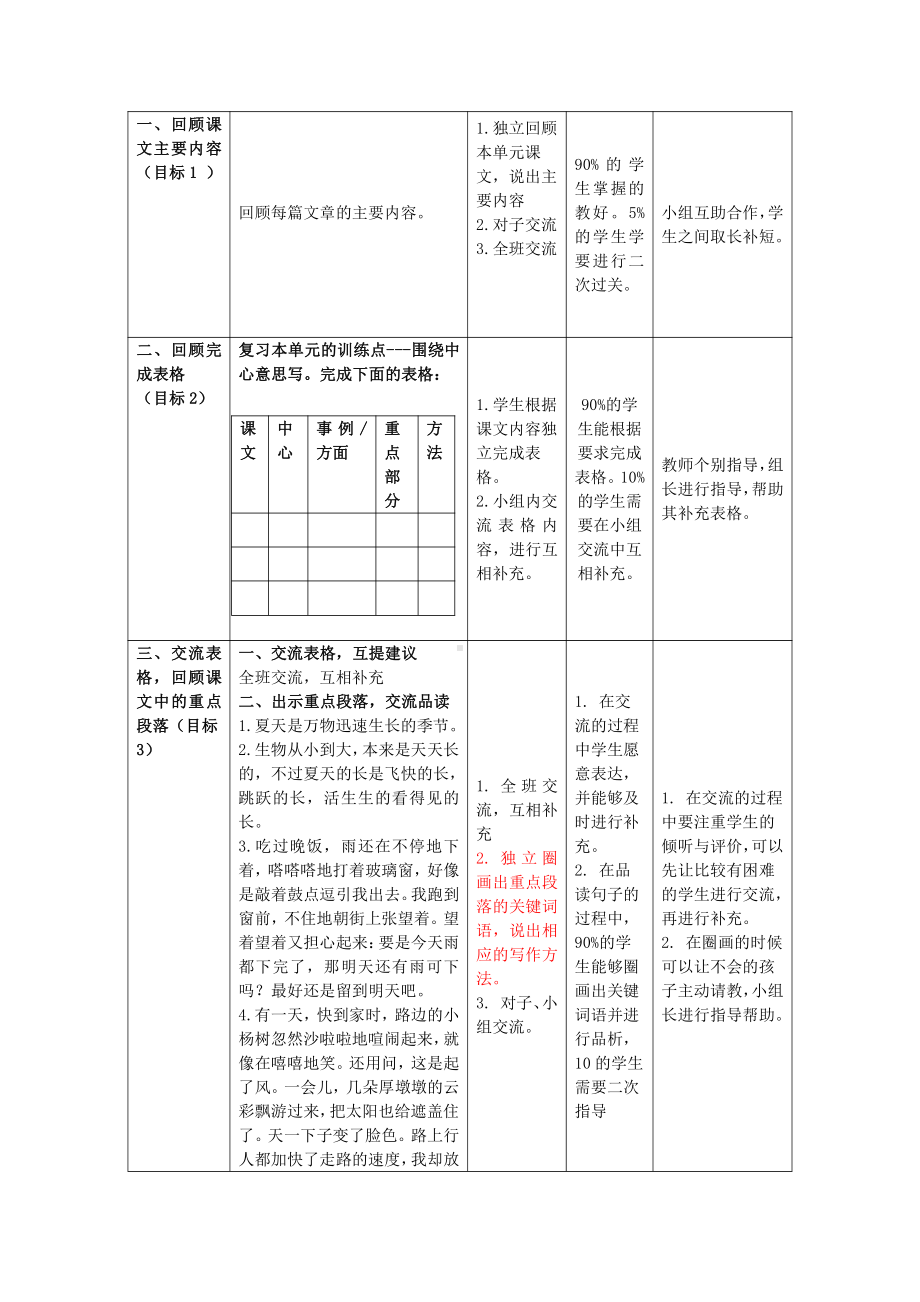 部编版六年级语文上册第五单元复习课第2课时教案.doc_第2页