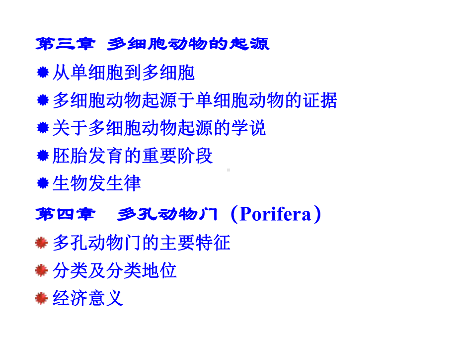 第3、4章-多细胞动物的起源多孔动物门.ppt_第2页