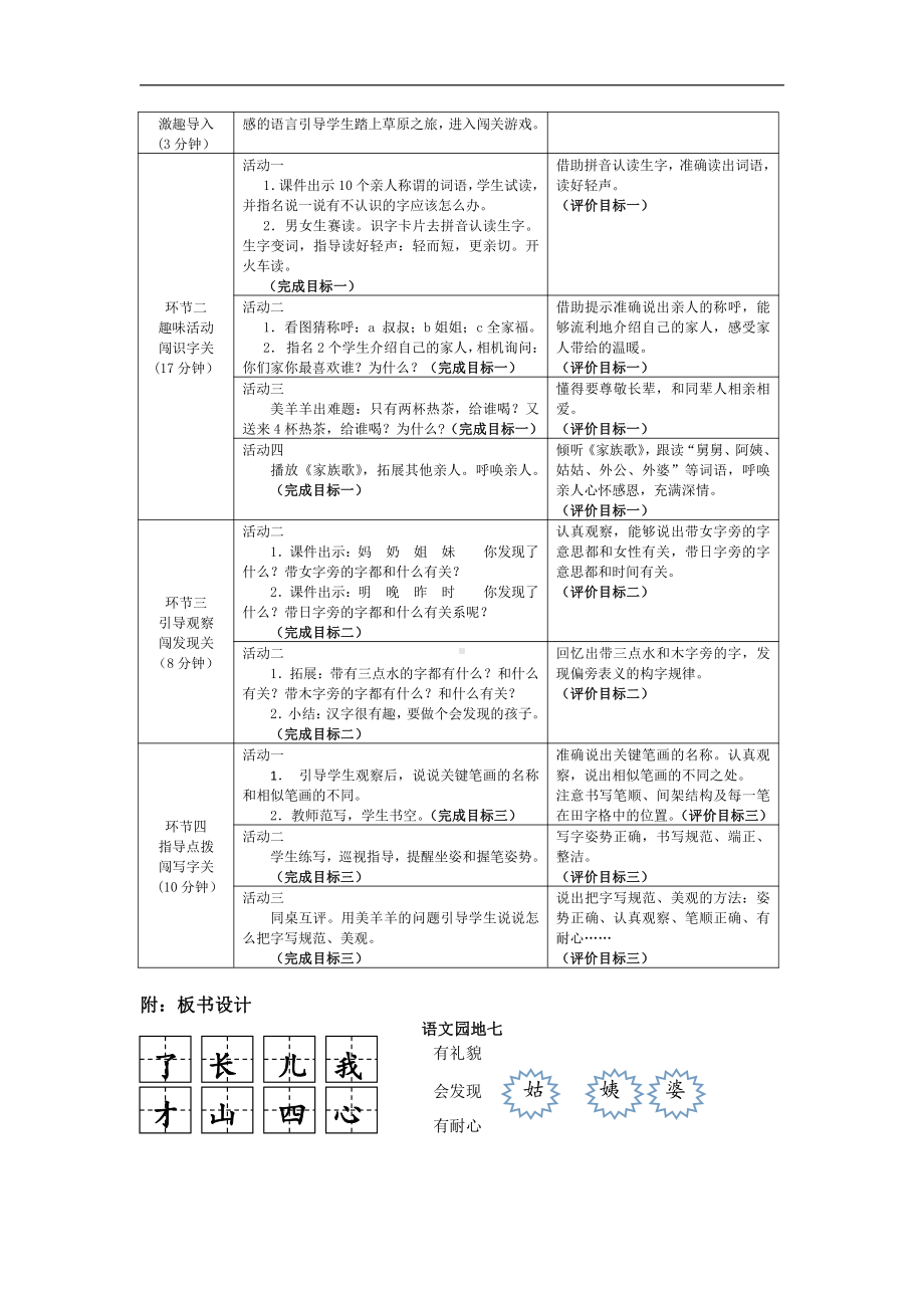 语文园地七-识字加油站+我的发现-教案、教学设计-部级公开课-部编版一年级上册《语文》(配套课件编号：50566).doc_第2页