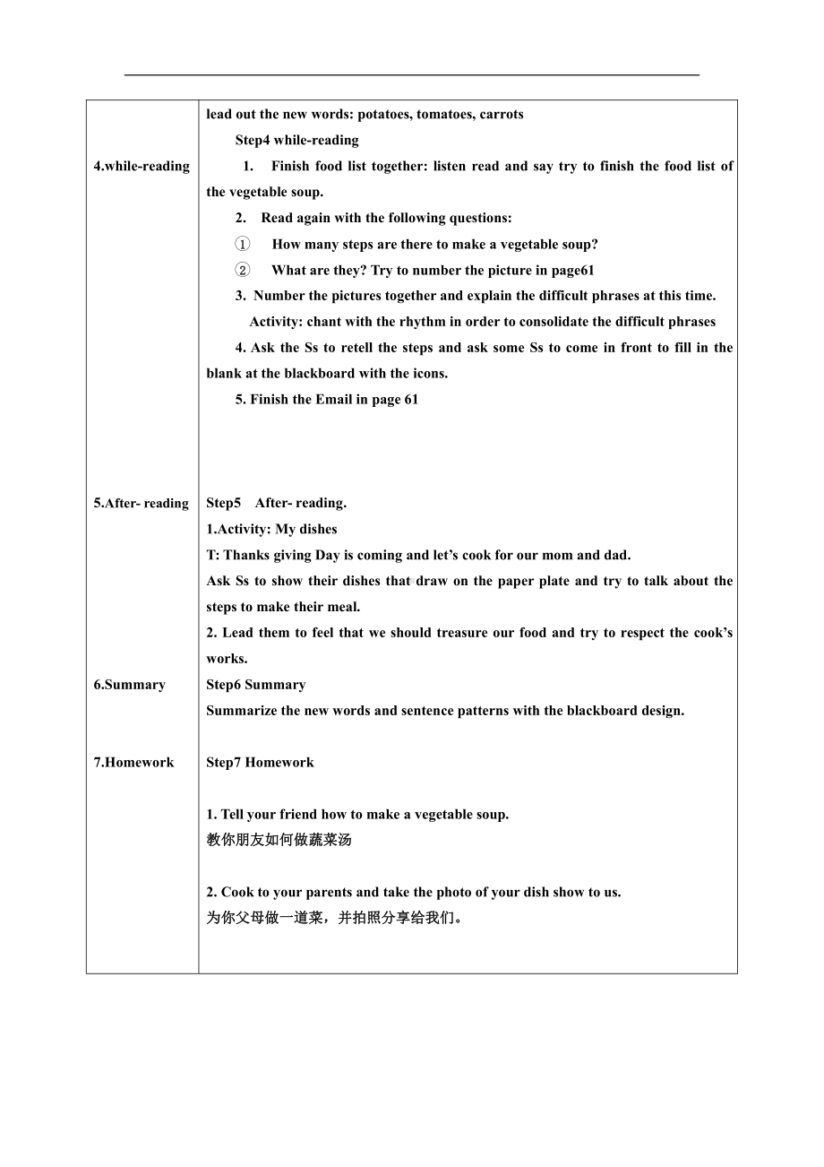 广东版五上Unit 5 School Lunch-Lesson 3-教案、教学设计--(配套课件编号：1026e).doc_第2页