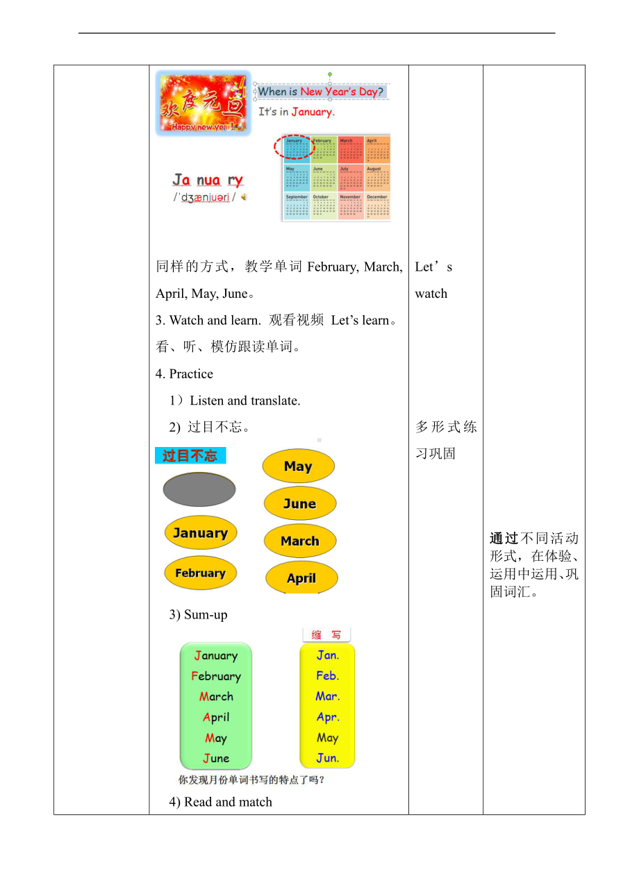 广东版五上Unit 2 Months-Lesson 2-教案、教学设计-公开课-(配套课件编号：c0134).doc_第2页