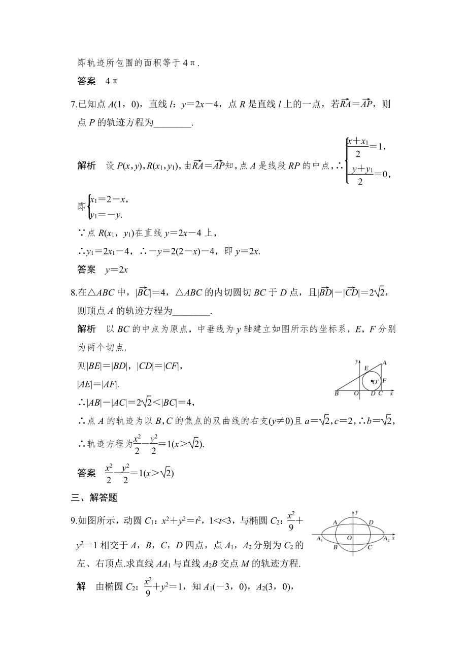 （步步高 高中理科数学 教学资料）第8讲　曲线与方程.doc_第3页