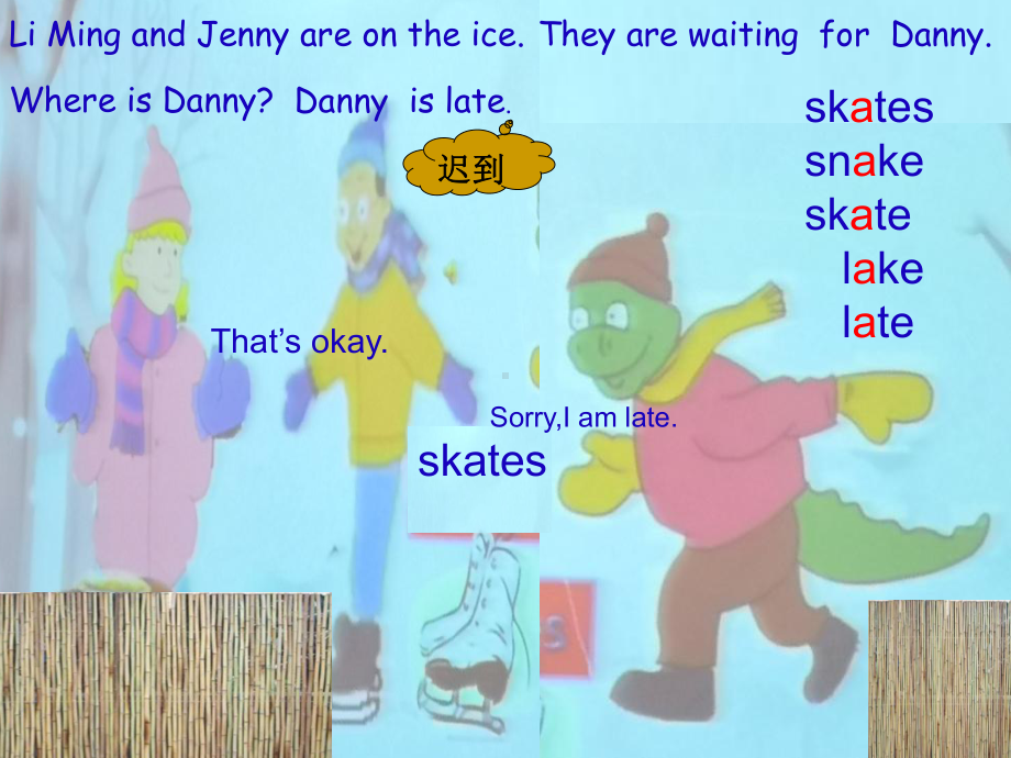 冀教版（三起）六年级上册英语Unit 3 Lesson 16 A Skating Lessonppt课件.ppt_第3页