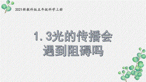 2021新教科版五年级科学上册《光的传播会遇到阻碍吗》课件.pptx