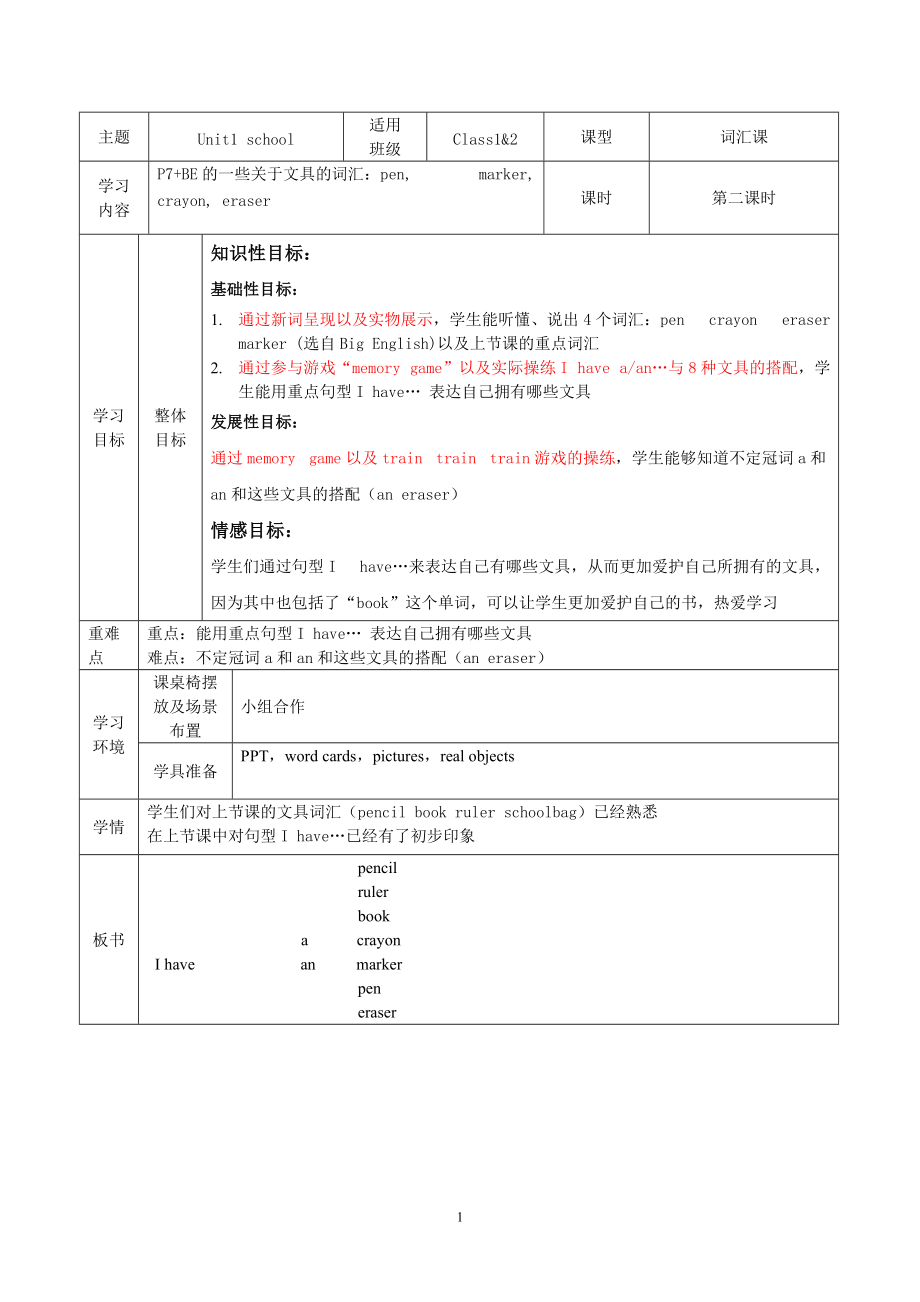 人教版（新起点）一年级上册英语Unit 1 SchoolLesson 2 ppt课件（含教案）.zip