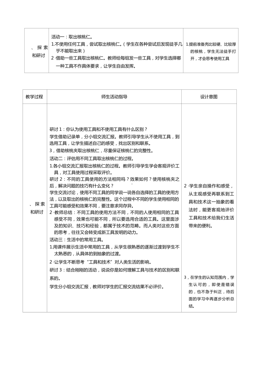 六年级科学上册第三单元第1课时紧密联系的工具和技术教案、教学设计（表格式）-2021教科版（新教材）.docx_第2页