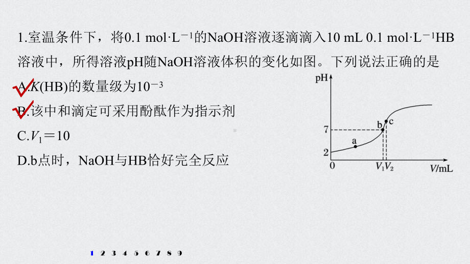 （高中化学步步高大一轮全书完整的PPT课件-2022版）第八章 第41讲 专项提能特训15　滴定过程的曲线分析.pptx_第2页