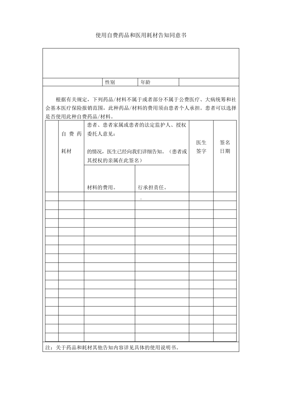 住院患者自费药品知情同意书.docx_第2页