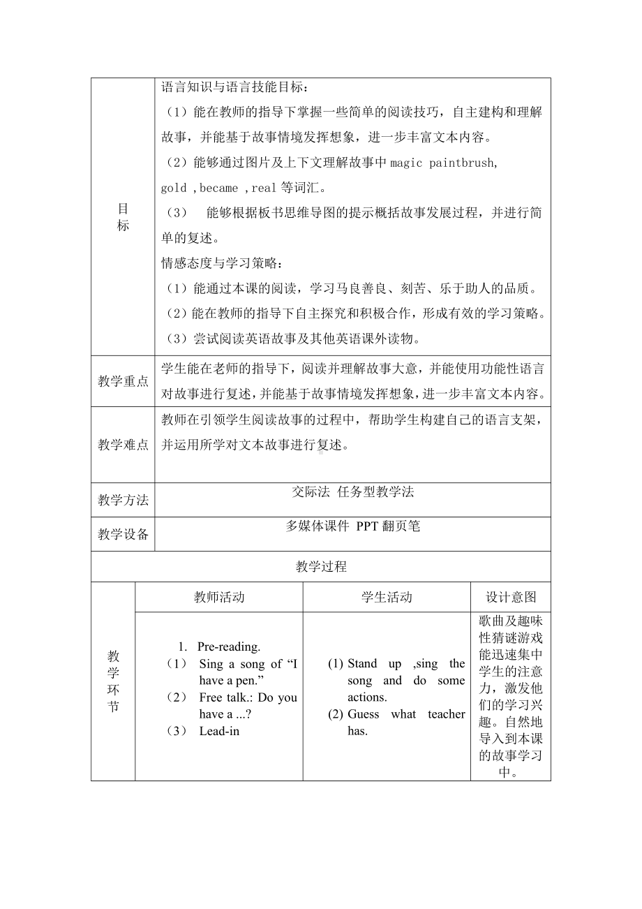 外研版（一起）四上Module 6-Unit 1 It didn’t become gold.-教案、教学设计-市级优课-(配套课件编号：91d06).doc_第1页