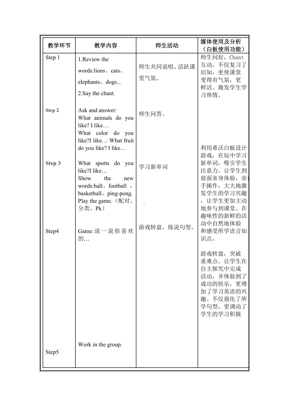 外研版（一起）二上Module 1-Unit 2 I like football.-教案、教学设计-省级优课-(配套课件编号：101c8).doc_第2页