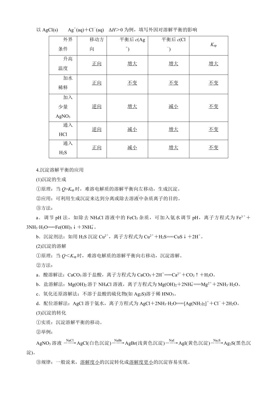 （高中化学步步高全书完整的Word版文档-2022版）第八章 第44讲　难溶电解质的溶解平衡.docx_第2页