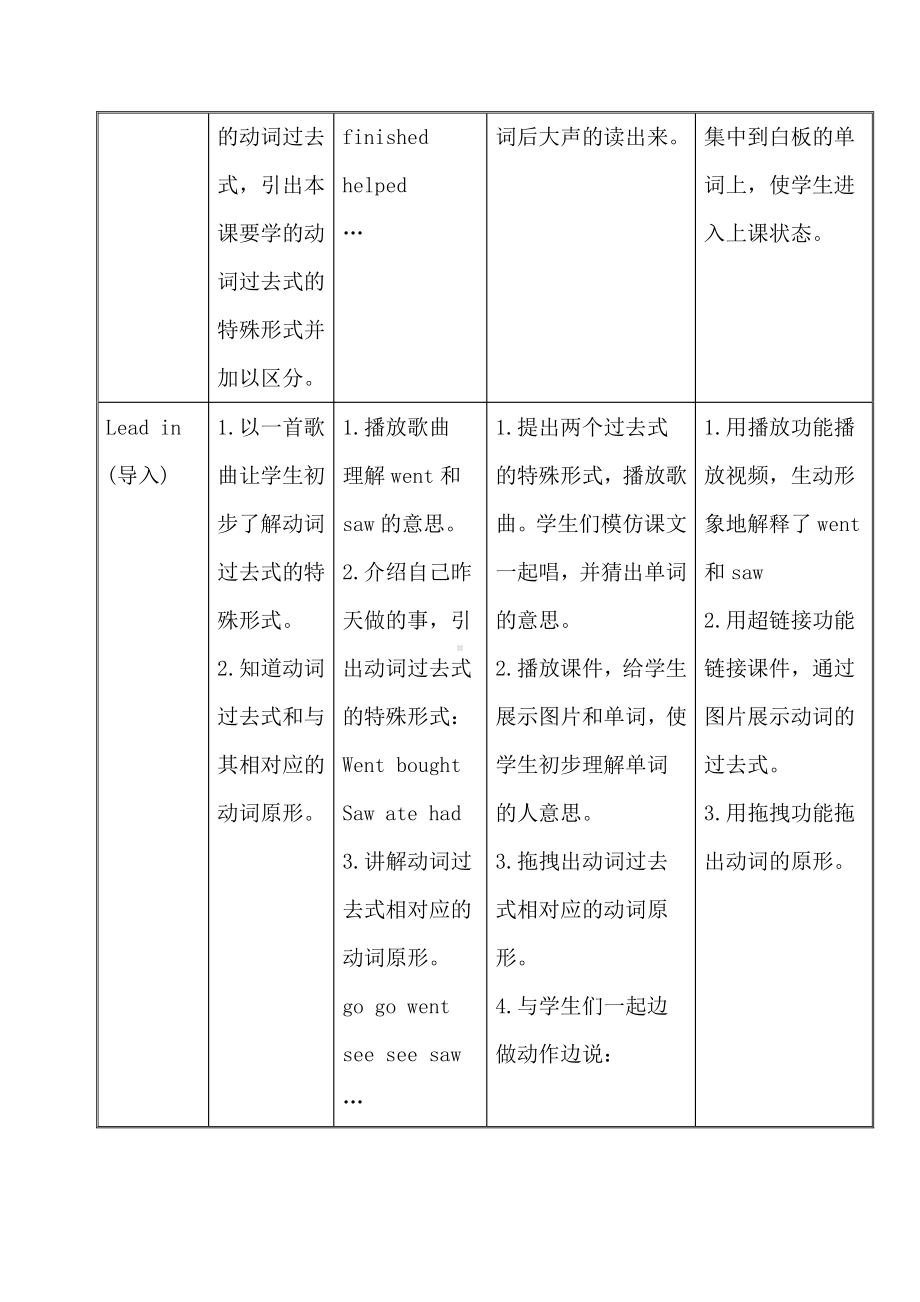 外研版（一起）四上Module 5-Unit 1 We went to the Great Wall.-教案、教学设计-市级优课-(配套课件编号：93750).doc_第2页