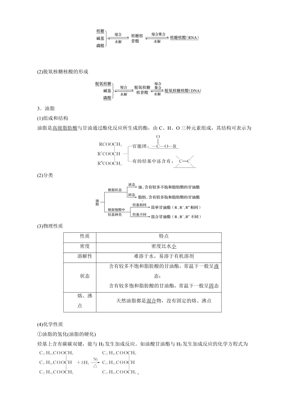 （高中化学步步高全书完整的Word版文档-2022版）第九章 第49讲 生命中的基础有机化学物质　合成有机高分子.docx_第3页