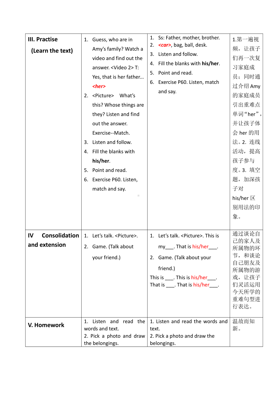 外研版（一起）一上Module 10-Unit 2 That is his cat-教案、教学设计-市级优课-(配套课件编号：806d8).docx_第2页