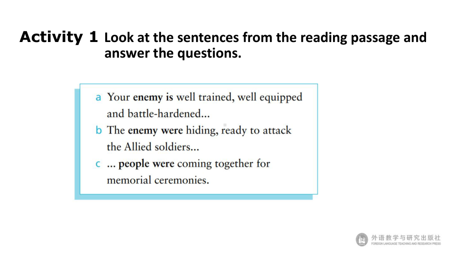 （2021新外研版）高中英语选择性必修第三册Unit3 War and peaceUsing language ppt课件.pptx_第3页