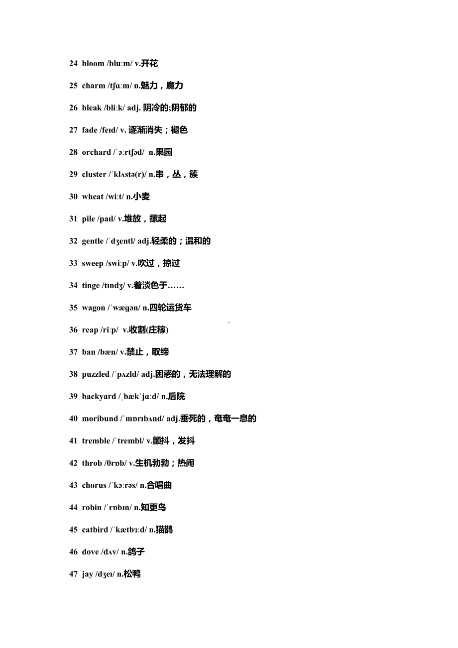 （2021新外研版）高中英语选择性必修第三册Unit 6单词表.docx_第2页