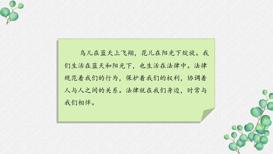 部编版六年级道德与法治上册《感受生活中的法律》PPT课件.pptx_第3页