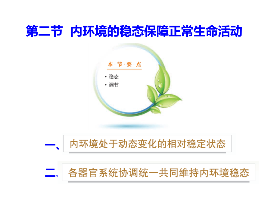 1.2内环境的稳态保障正常生命活动ppt课件（含视频）-（新教材）2019新浙科版高中生物选择性必修1 .zip