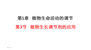 5.3 植物生长调节剂的应用 ppt课件-（新教材）2019新人教版高中生物选择性必修一.pptx