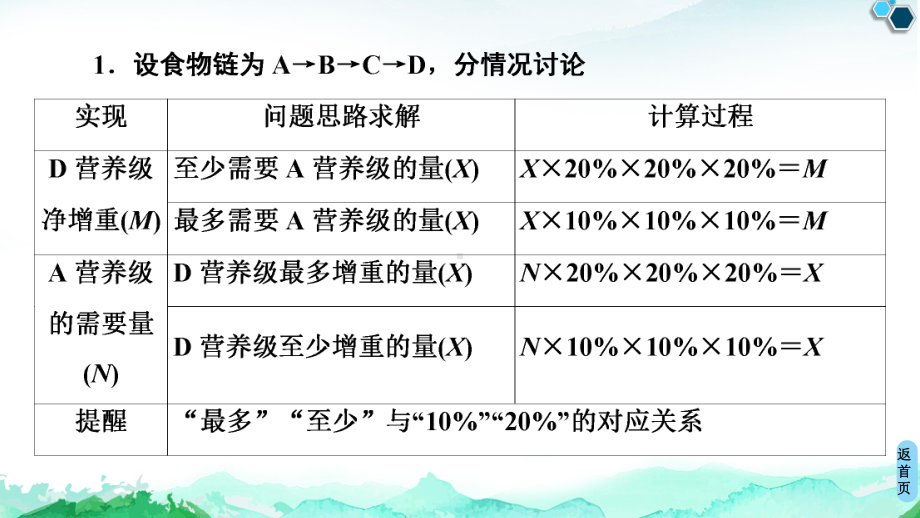 第3章 素能提升课能量流动的相关计算 ppt课件-（新教材）2019新人教版高中生物选择性必修二.ppt_第3页