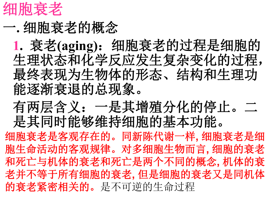 6.3细胞的衰老和死亡ppt课件-（新教材）2019新人教版高中生物选择性必修一.ppt_第2页