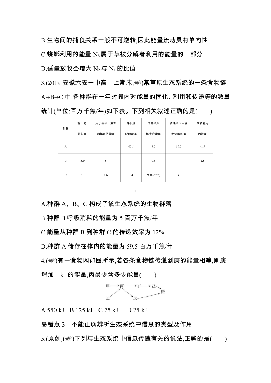 （新教材）2019新人教版高中生物选择性必修二第3章复习提升.docx_第2页