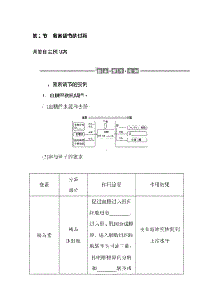 3.2 激素调节的过程 学案-（新教材）2019新人教版高中生物选择性必修一.doc