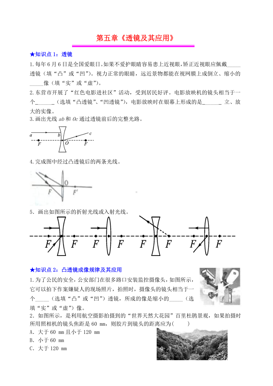 第5章透镜及其应用.doc_第1页