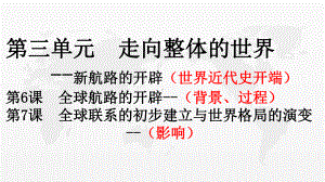 （新教材）2019统编版高中历史《必修中外历史纲要下册》 第7课 全球联系的初步建立与世界格局的演变 ppt课件(共35张PPT).pptx