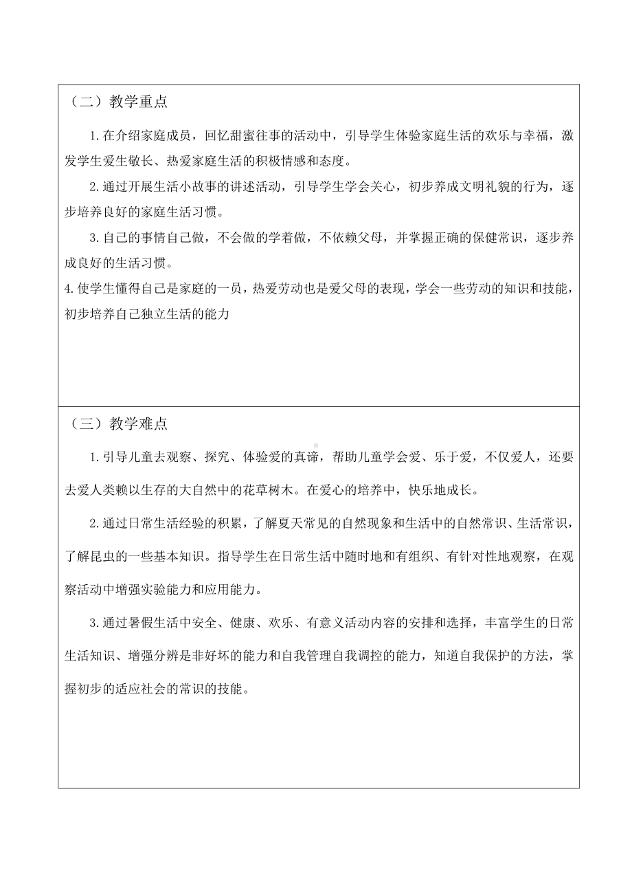 南京某学校部编版一年级道德与法治下册教学计划及教学进度.docx_第2页