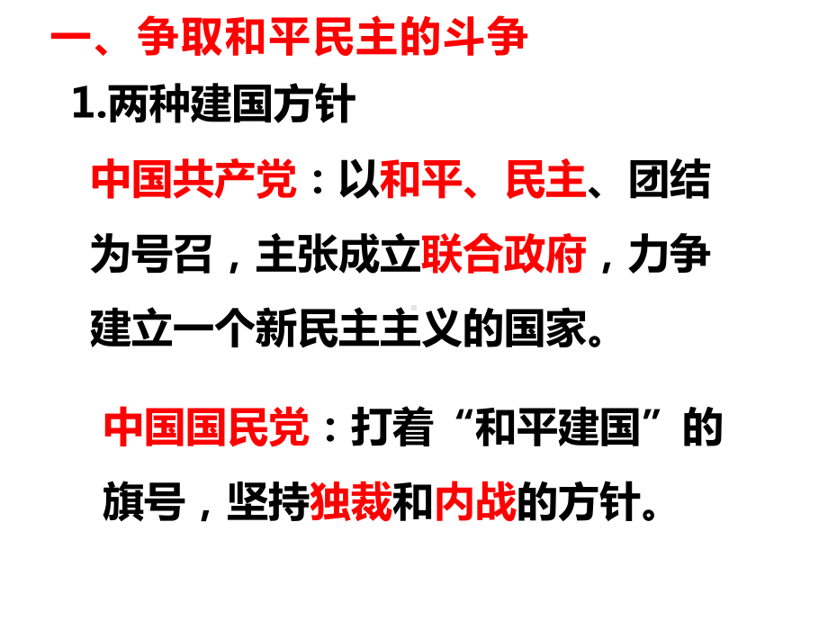 第25课 人民解放战争 ppt课件-（新材料）2019统编版高中历史《必修中外历史纲要上册》 (2).ppt_第2页