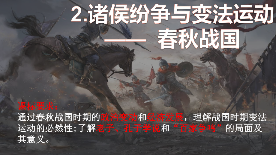 第2课 诸侯纷争与变法运动 ppt课件-（新材料）2019统编版高中历史《必修中外历史纲要上册》 (3).pptx_第2页