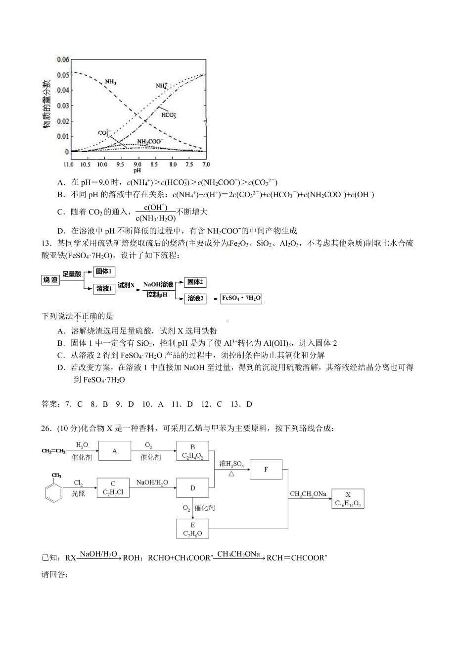 浙江卷2015年高考化学试题.doc_第2页