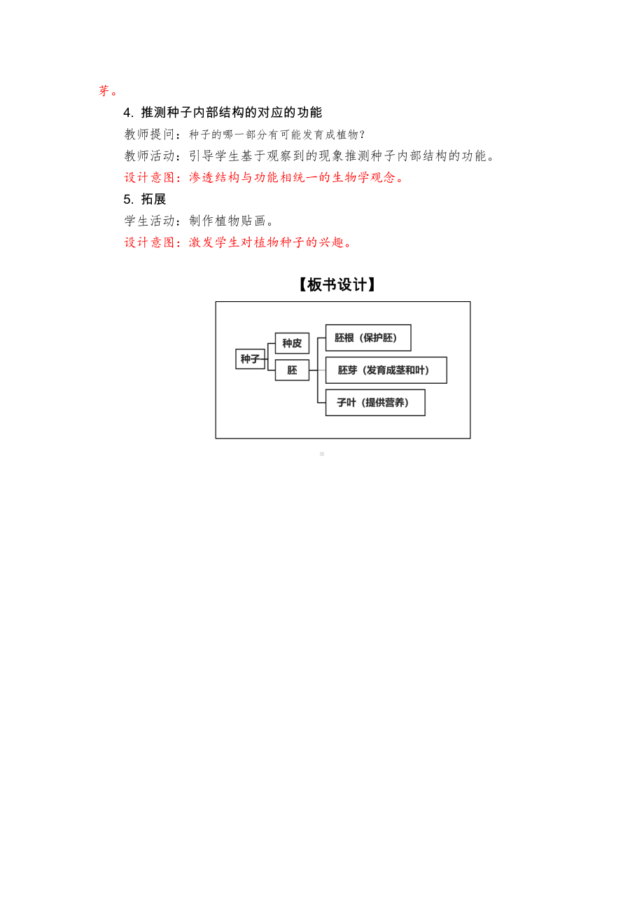 1.1 《种子里孕育着新生命》教学设计、教案（含教材及学期分析设计意图等）-2022新教科版四年级下册科学.docx_第3页