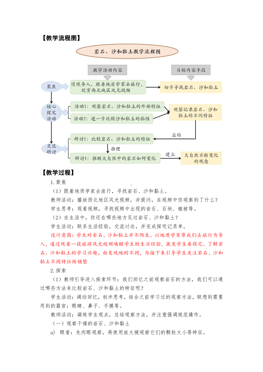 3.5 岩石、沙和黏土 教学设计、教案（含教材及学期分析设计意图等）-2022新教科版四年级下册科学.docx_第2页