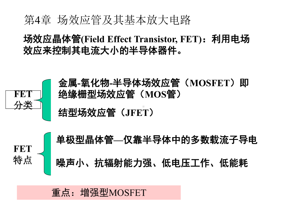 模电课件：4第四章场效应管及其基本放大电路.ppt_第3页