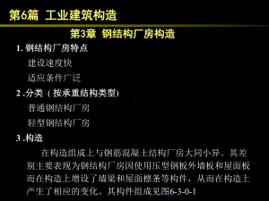 房屋建筑学（第四版）课件：6.3 钢结构厂房构造.ppt