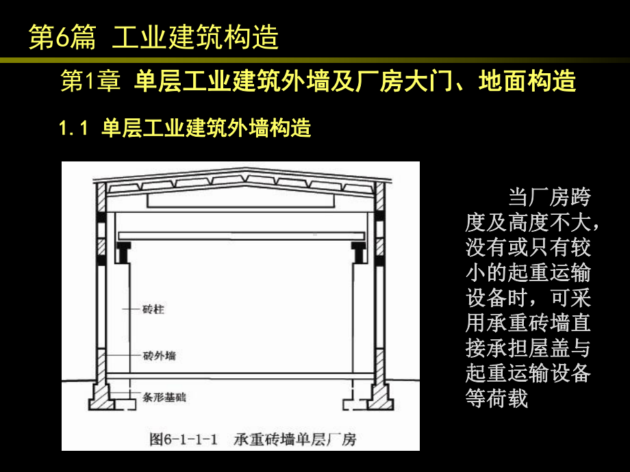 房屋建筑学（第四版）课件：6.1 单层工业建筑外墙及厂房大门、地面构造.ppt_第2页