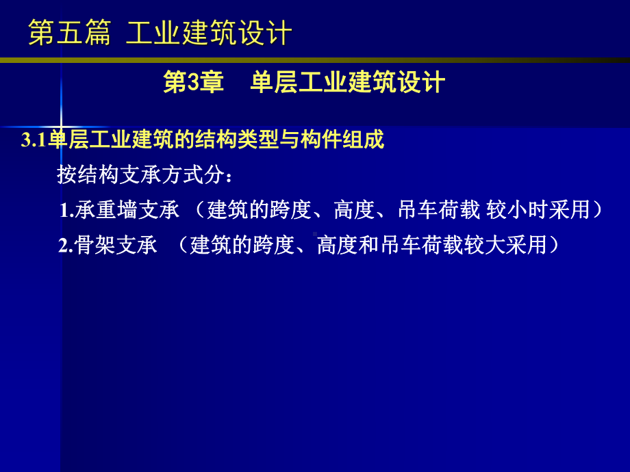 房屋工程课件：5.3 单层工业建筑设计.ppt_第1页