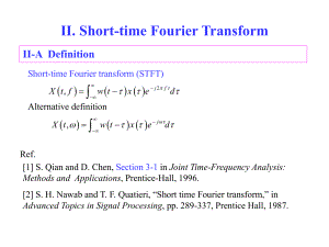 信号处理课件：chapter 6 STFT.ppt