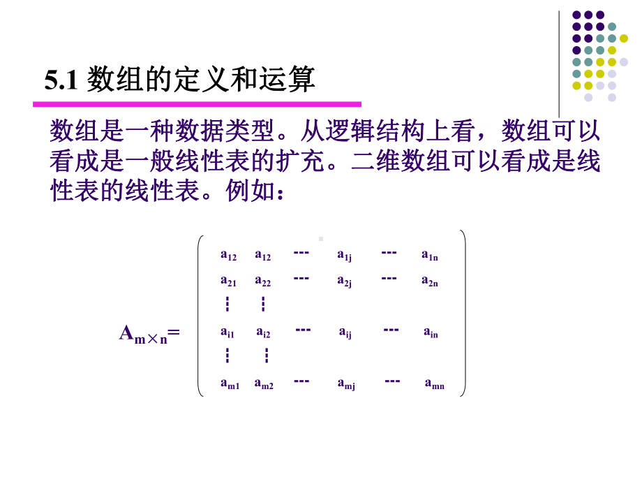 数据结构课件：第五章矩阵与广义表.ppt_第3页