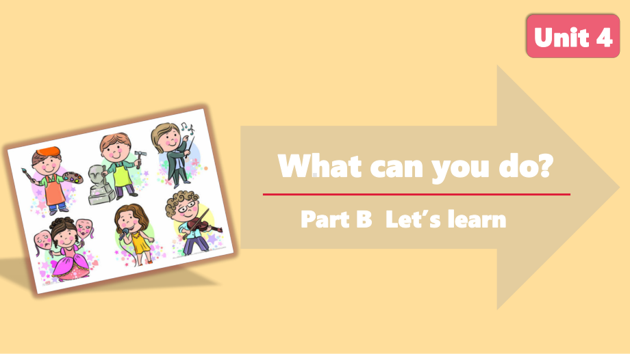 人教PEP五上册 Unit 4 What can you do？B Let’s learn.pptx_第1页