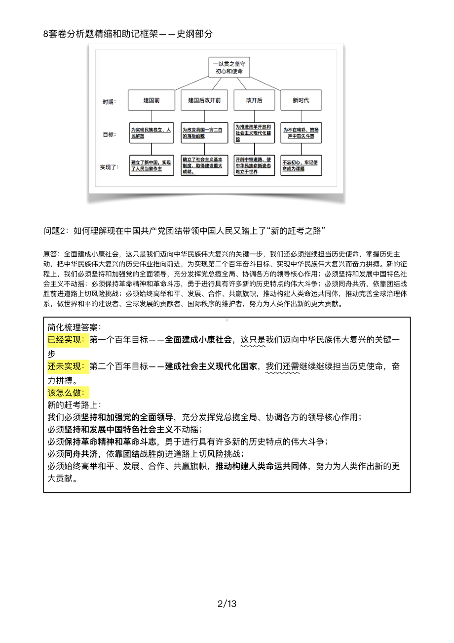 22届8套卷分析题精缩和助记框架-史纲部分.pdf_第2页