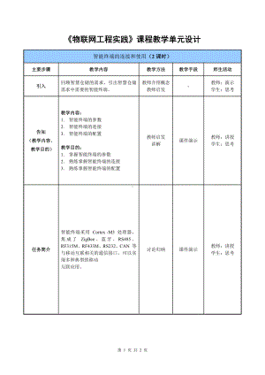 物联网工程实践资料：教学单元20.doc