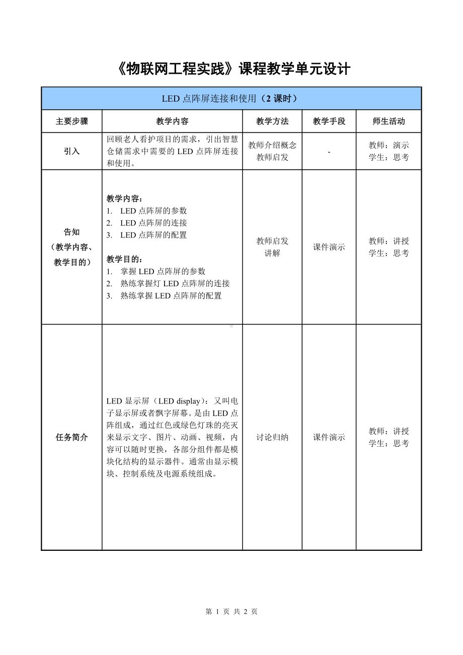 物联网工程实践资料：教学单元31.doc_第1页