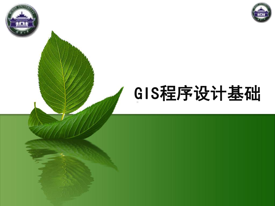 GIS程序设计课件：GIS程序设计2.ppt_第1页