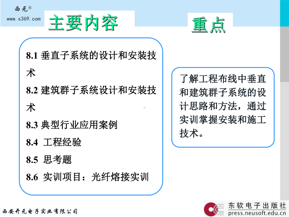 《物联网工程布线技术》课件：08-单元8 垂直和建筑群子系统的设计和安装技术.ppt_第3页