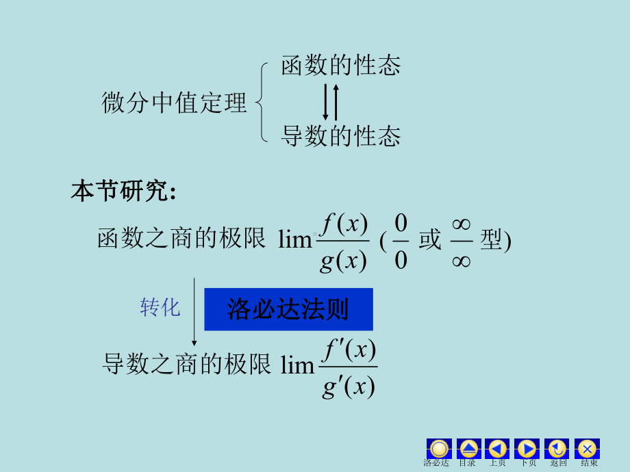 高等数学课件：3.3 洛必达法则.ppt_第2页